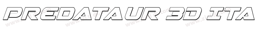 Predataur 3D Italic字体转换
